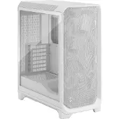 Fractal Design Meshify 3 -miditornikotelo vaalealla ikkunalla, valkoinen