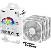 Asus TUF Gaming TR 120 ARGB PWM -tuuletin, 120 mm, valkoinen, 3-pack