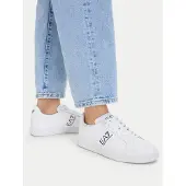 Emporio Armani unisex. 7X000332_AF10848 Classic Leather Sneakers white (42), Flat, Laces, Casual