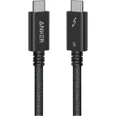 Anker Prime Thunderbolt 5 -kaapeli, jossa 8K, Braided, 1 m, musta