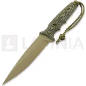 Spartan Blades Harsey Clandestina veitsi, FDE/Camo, Tan Kydex