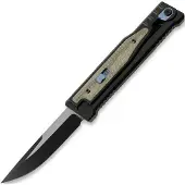 Reate EXO Drop Point PVD, Green Micarta