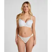 Hunkemoller Peonie Hl Mini Braz - White - L