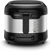 Tefal Uno M FF215D Rasvakeitin, 1,8 L, 1600 W, Musta/Ruostumaton teräs
