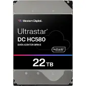 Western Digital Ultrastar DC HC580, 22 TB, 7200 RPM, 512 MB, 3.5", SATA (0F62784)