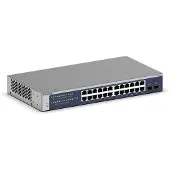 Netgear GS724T Hallittu L2+/L3 Gigabit Ethernet (10/100/1000) 1U Sininen, Harmaa (GS724T-600EUS)