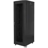 Lanberg FF01-8842-23B, Itseseisova teline, 42U, 800 kg, Näppäinlukko, Kotelon kiskot, Castor-pyörät