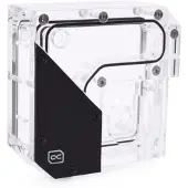 Alphacool Rise Flat Reservoir DDC -nestesäiliö, kirkas/musta