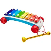 Fisher-Price Classic Xylophone Toddler Pretend Musical Instrument Pull Toy - Multi/patterned - ONE SIZE