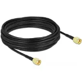 DeLOCK 90475, 10 m, LMR100, RP-SMA, RP-SMA, Musta