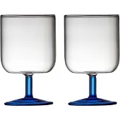 Lyngby Glas Torino viinilasi 30 cl 2-pakkaus Clear-blue