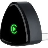 INF 2-in-1 langaton CarPlay-sovitin yhteensopiva Apple:n kanssa: langallinen langattomaan CarPlay-yhteyteen Musta