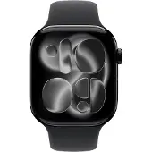 Apple Watch 46 mm Urheiluranneke S/M, Musta