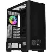 Thermaltake S380 TG ARGB, Midi Tower, PC, Musta, ATX, EATX, mikro ATX, Mini-ITX, SPCC, Karkaistu lasi, Pelaaminen (CA-11K-00M1WN-00)