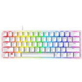 Razer Huntsman Mini, Langallinen, USB, Optinen näppäinkytkin, QWERTY, RGB LED, Valkoinen