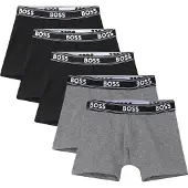 BOSS Bokserit - 5 kpl - Musta/Harmaa melange - - 8 v (128) - Bokserit