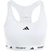 Adidas Urheilurintaliivit 'TECHFIT' musta / valkoinen