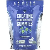 Steelfit , Kreatiini Monohydraatti Gummies, Sininen Rasberryy, 120 Gummies