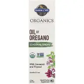 Garden of life , Organics, Oreganoöljy, Kaudelliset Kasteketju, Eteenpäin Vapaa, 1 fl oz (30 ml)