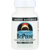 Source naturals , BioPerine, 10 mg, 120 Tablettia