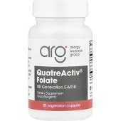Allergy Research Group , QuatreActiv Foliini, 4. sukupolvi 5-MTHF, 90 kasvissyöjä kapseli