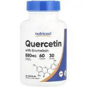 Nutricost , Quercetin with Bromelain, 60 Kapseliä