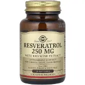Solgar - Resveratroli 250 mg punaviiniuutteen kanssa (30 kapselia)