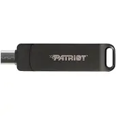 Patriot Flash-asema PATRIOT Rage R550 64 Gt 100 MB/S USB A+C kääntyvä muotoilu (PE64GR550DSAD) Musta