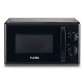 Flama Mikroaaltouuni - 1834FL - Työtaso 20L 700W - Pyörivä - Musta