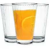 Excellent houseware Kolme korkeaa lasia 270 ml - paksu, läpinäkyvä lasi