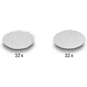 DeLOCK – Hook-and-loop dots, round, 64 pieces white (19089)