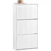 SoBuy Kenkäkaappi FSR165-H-W 3-hyllyinen