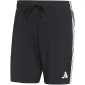 Adidas Surffishortsit '3 STRIPES SWIM SHORTS 8' musta / valkoinen