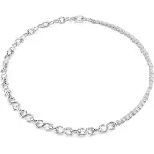 Swarovski Ketju 'MATRIX' hopea / läpinäkyvä
