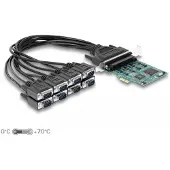 DeLOCK 90411, PCIe, RS-232, PCIe 1.1, RS-232, Vihreä, 0,45 m