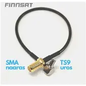 Finnsat sma-naaras/ts9 20 cm antennikaapeli