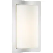 LCD Ulkoseinävalaisin Luis, himmennettävä, Alumiini/harmaa/sinkki, Ruostumaton teräs, Moderni
