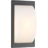 LCD Ulkoseinävalaisin liiketunnistimella 069SEN, Musta, Alumiini, Moderni