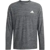Adidas Toiminnallinen paita meleerattu harmaa / valkoinen
