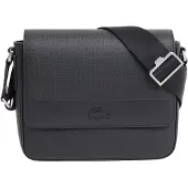 Lacoste Olkalaukku 'Sacoches messenger Chantaco cuir Noir' musta