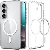 Spigen Samsung Galaxy S26 Ultra Hybrid Mag Kotelo - Valkoinen / Kirkas