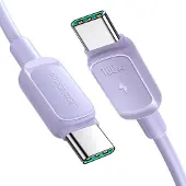 JOYROOM Multi-Color Series A14 USB-C / USB-C 100W Kaapeli 1.2m - Violetti