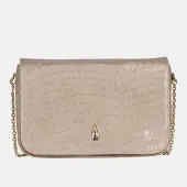 Wojewodzic LILY - Beige lakkakäsilaukku