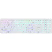 Canyon HKB-W11 -näppäimistö, UK/US, RGB, kaksoistila, langaton, valkoinen