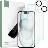 TechProtection Karkaistusta lasista valmistettu Supreme -sarja, 3 kpl, kirkas iPhone 15