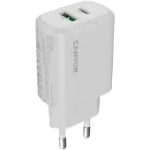 Canyon OnCharge 250 25W 1xPD 1xQC EU-seinälaturi, valkoinen
