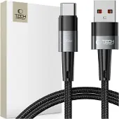 TechProtection ULTRABOOST TYPE-C -KAAPELI 66W/6A 100CM HARMAA