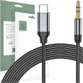 Tech-Protect ULTRABOOST TYPE-C - AUX MINI -JÄLKIKAAPELI 3,5 MM 100 CM MUSTA