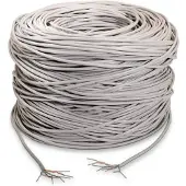 Aisens Bobina Ethernet-kaapeli RJ45 Cat.5E UTP AWG24 Jäykkä 305m Harmaa