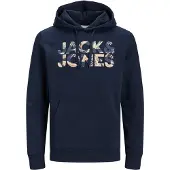 Jack & Jones Jeff Corp Logo Hoodie Sininen XL Mies